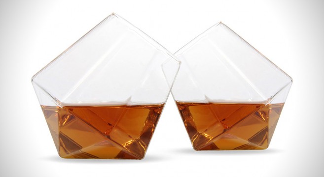 Verres à whisky en forme de diamant - Diamond Glass !
