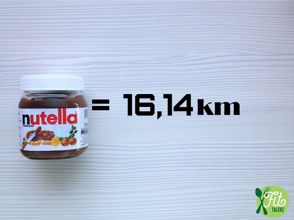 Fit Talerz-kilometre-à-parcourir-courrir-après-du-Nutella