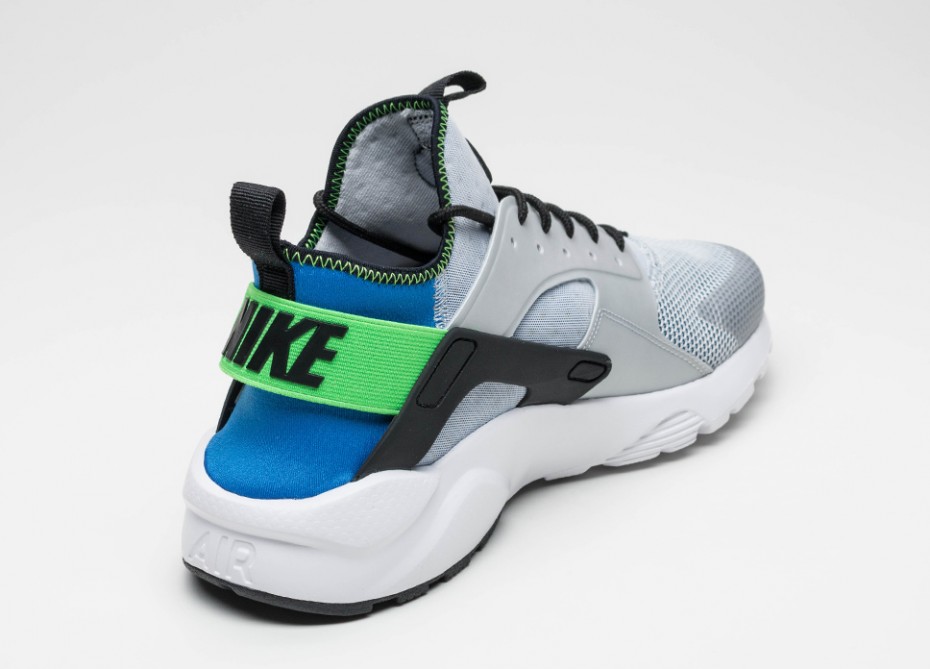 Nike Air Huarache Ultra - Bleu royal-Vert criard-sneaker-effronté-03