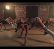 Un booty twerk enflammé par les danseuses Fraules sur She's Twerking de Lil Boosie