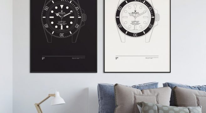 Nine37-affiches-de-montres-horlogerie-design-minimaliste-poste-qualité-rolex-patek-omega-IWC-effronté-01